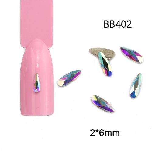 Strassz formakő, AB színjátszó, jégcsap mini 20 db