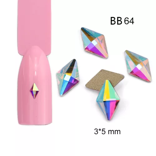 Strassz formakő, AB színjátszó, rombusz mini 20 db