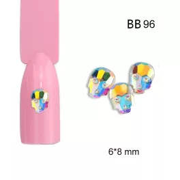 Strassz formakő, AB színjátszó, koponya  20 db