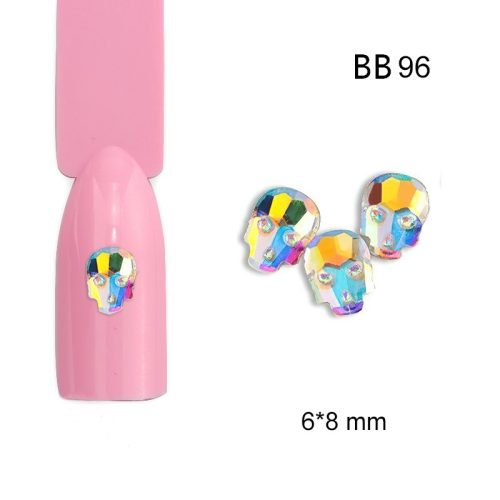 Strassz formakő, AB színjátszó, koponya  20 db