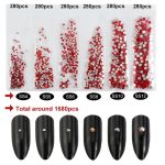 1680 darabos kristály strassz készlet  6 féle méretben P10 - Hyacinth