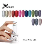 15 darabos Platinum gél lakk válogatás ajándék margarétával