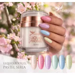Liquid Polygel Pastel  6 darabos  kollekció pumpás tégelyben, ajándék effect margarétával