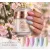 Liquid Polygel Pastel  6 darabos  kollekció pumpás tégelyben, ajándék effect margarétával