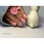 Liquid Polygel Pastel  6 darabos  kollekció pumpás tégelyben, ajándék effect margarétával