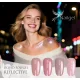 Liquid Polygel REFLECTIVE 4 darabos  kollekció pumpás tégelyben, ajándék effect margarétával