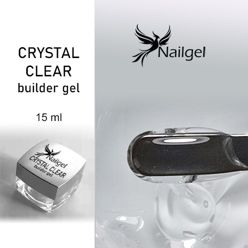 Építő zselé / builder gel víztiszta (clear) 15ml