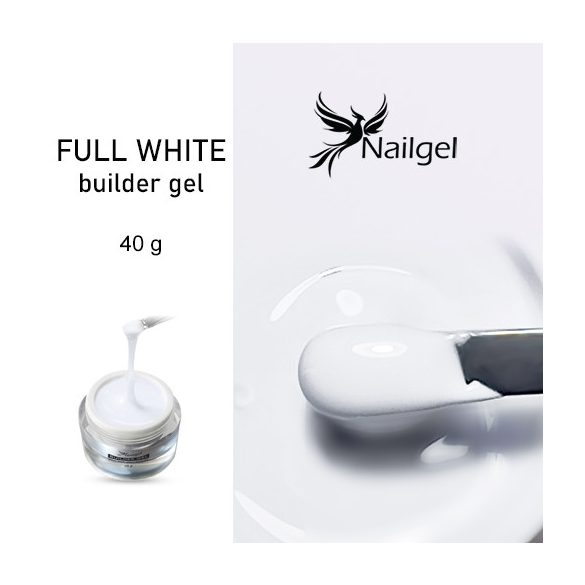Építő zselé / builder gel fehér (full white) 40g