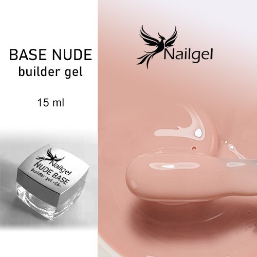 Építő zselé / builder gel base nude 40g