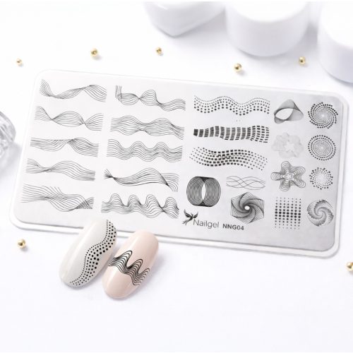 Körömnyomda lemez 6x12 cm méretű - NNG04