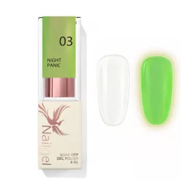   Night Panic 03- Sötétben zölden vílágító fényzselé- 8 ml