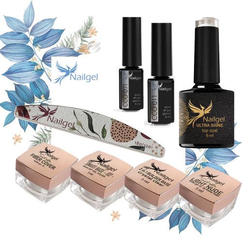 Nailgel "Tasting set" - 8 darabos mintacsomag a legnépszerűbb anyagokkal