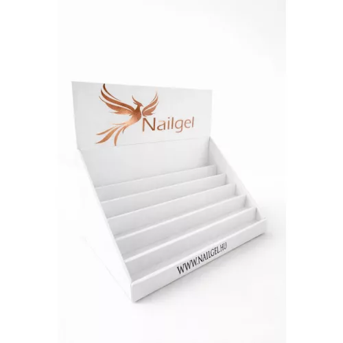 Nailgel szalon karton bemutatóállvány – 72 db Nailgel gél lakk számára