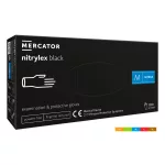 Nitrylex black (S) nitril púdermentes fekete vizsgálókesztyű S