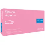 Nitrylex pink (S) nitril púdermentes világos rózsaszín vizsgálókesztyű S                    