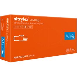   Nitrylex orange (L) nitril púdermentes vizsgálókesztyű L                   