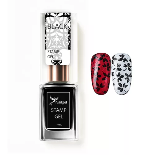 Nyomdalakk - Stamp gel – BLACK 10 ml
