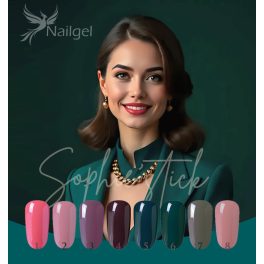   Sophie'stick gél lakk kollekció 8 db géllakkal és ajándék margarétával