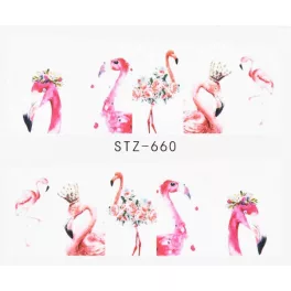 Flamingós körömmatrica 3