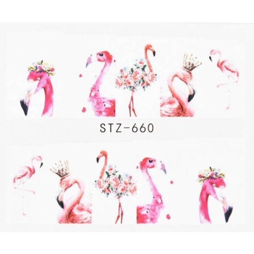 Flamingós körömmatrica 3
