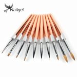 Természetes szőrű, porcelán ecset -6-os,  Kolinsky