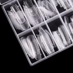 Műanyag körömsablon 120 darabos